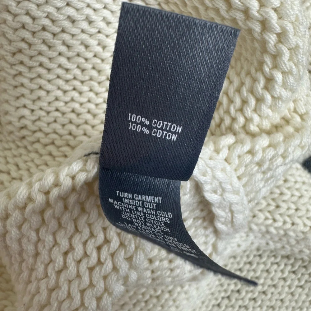 Aerie cream mock neck sweater vest size large NWT - Picture 6 of 6